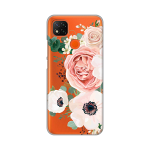 Maska Silikonska Print Skin za Xiaomi Redmi 9C/10A Luxury Pink Flowers