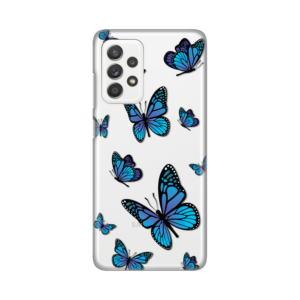 Maska Silikonska Print za Samsung A525F/A526B/A528B Galaxy A52 4G/A52 5G/A52s 5G Blue butterfly