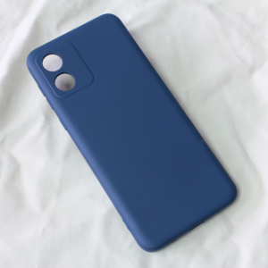 Maska Teracell Soft Velvet za Motorola Moto E13 tamno plava