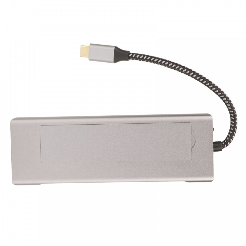 Adapter Type C na HDMI, Type C, PD, USB 3.0, USB 2.0, SD card, TF i M.2 NVMe 8 u 1 20cm kabl