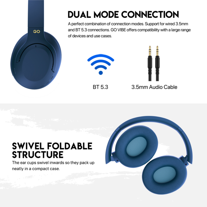 Bluetooth slusalice Fantech GO Vibe WH05 plave