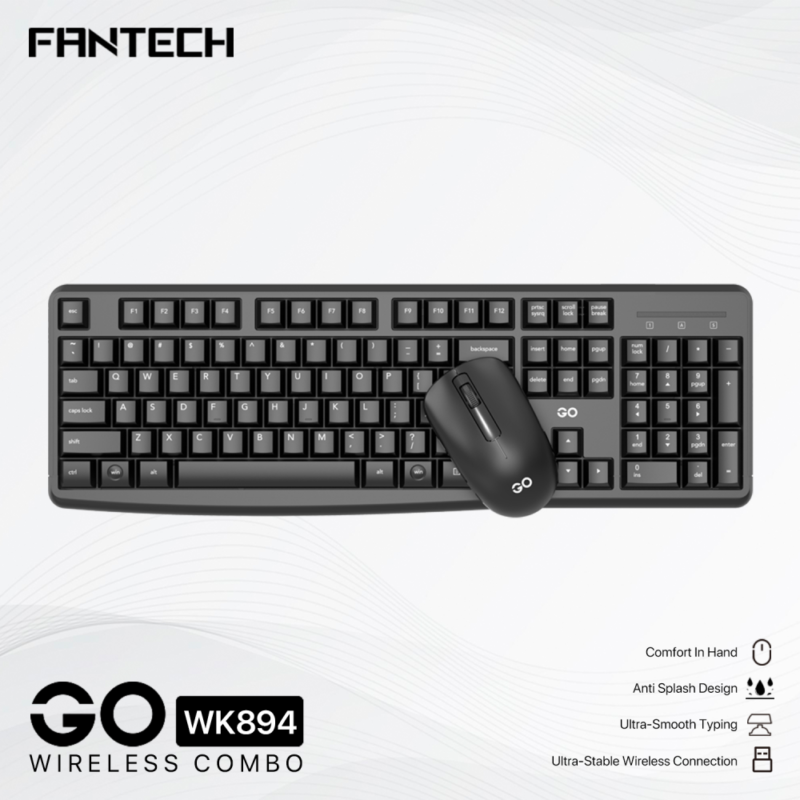 Combo mis tastatura wireless Fantech WK-894 crni