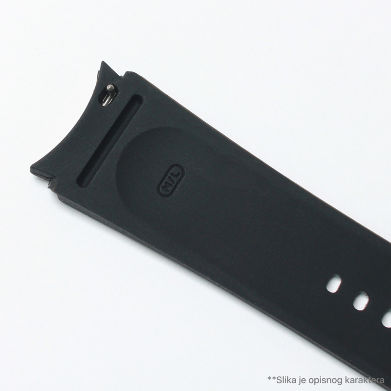 Narukvica kozno gumena za smart watch Samsung 4, 5 22mm crna