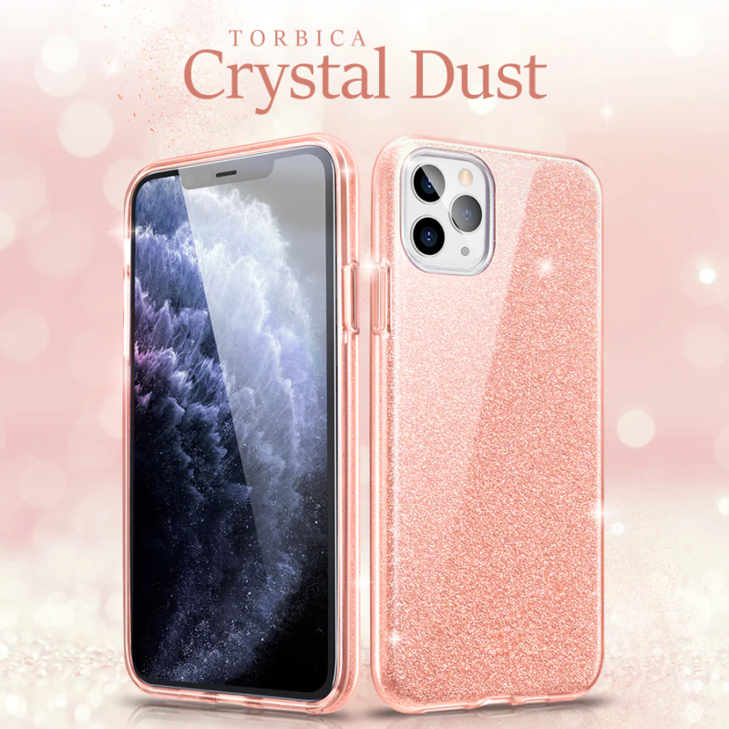 Maska Crystal Dust za iPhone 14 6.1 srebrna