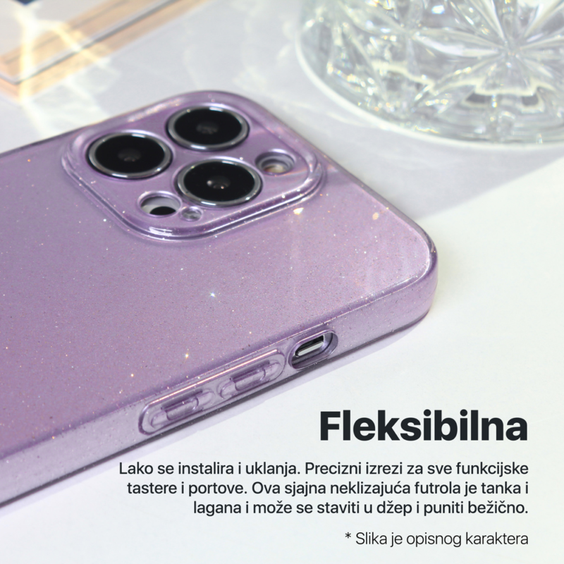 Maska Sparkle Dust za Samsung S711U Galaxy S23 FE roze