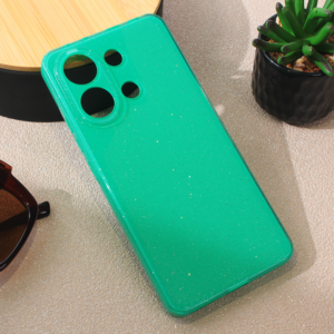 Maska Sparkle Dust za Xiaomi Redmi Note 13 4G zelena