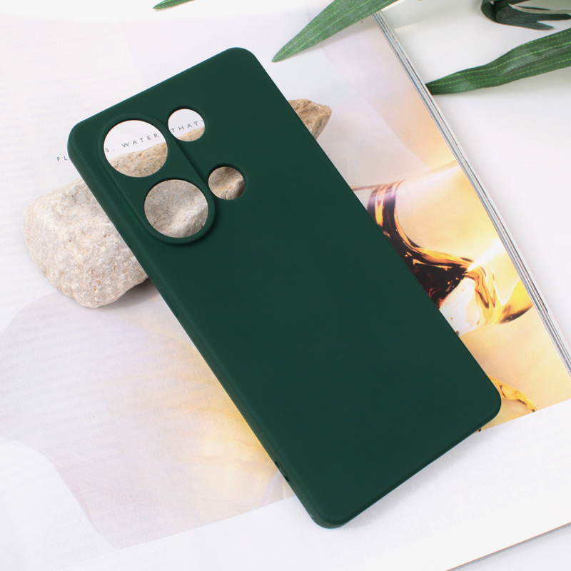 Maska Teracell Soft Velvet za Xiaomi Redmi Note 13 Pro 4G (EU) tamno zelena