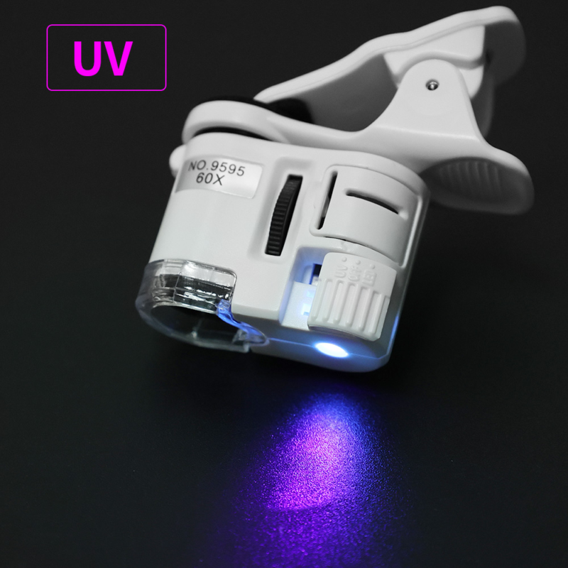 Univerzalni mikroskop AT9595, 60x zoom sa UV svetlom, beli