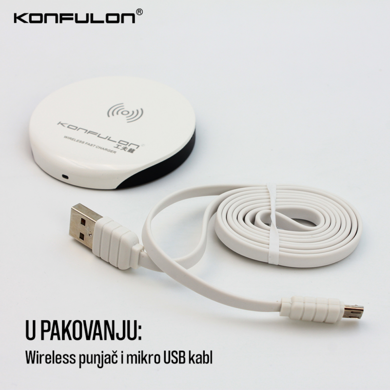 Wireless punjac KONFULON Q02 10W belo crni